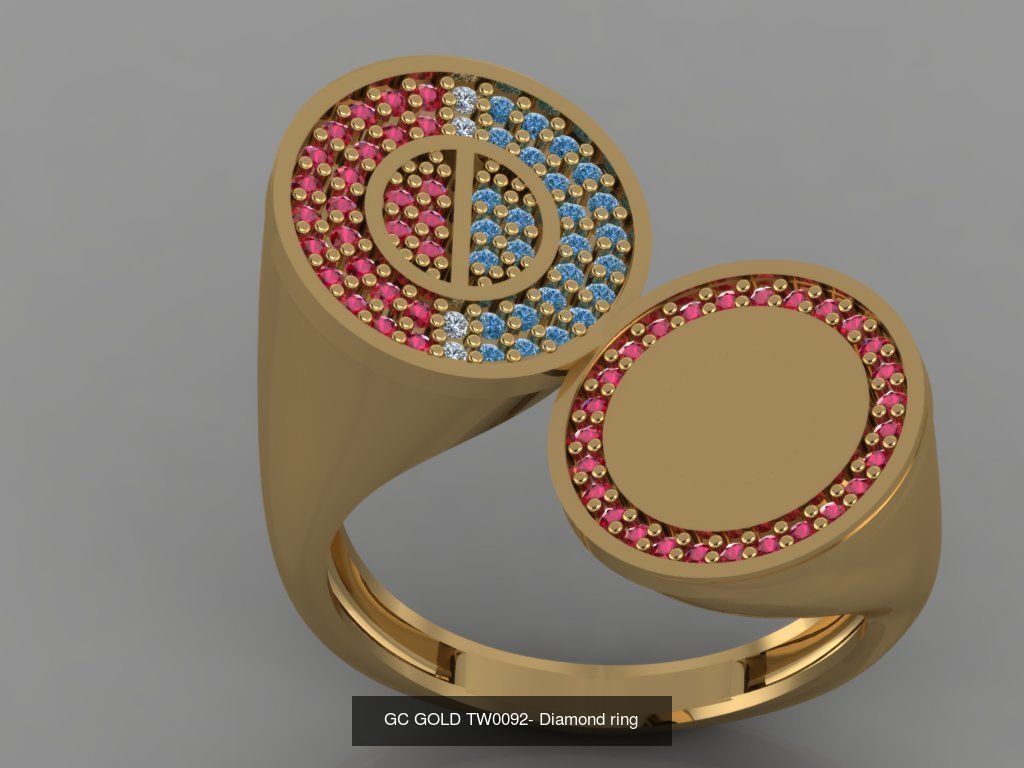 GC GOLD - Diamond gold  3D Model Collection_8