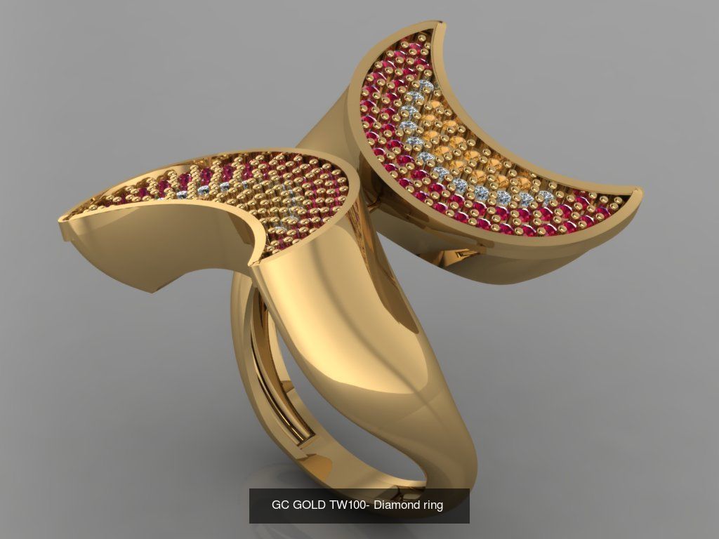 GC GOLD - Diamond gold  3D Model Collection_12