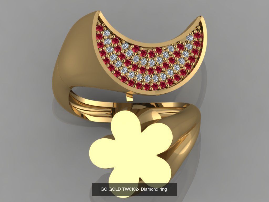 GC GOLD - Diamond gold  3D Model Collection_15