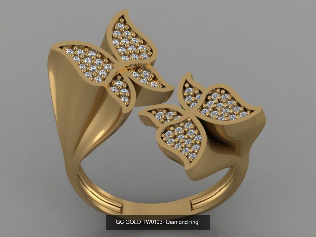 GC GOLD - Diamond gold  3D Model Collection_16