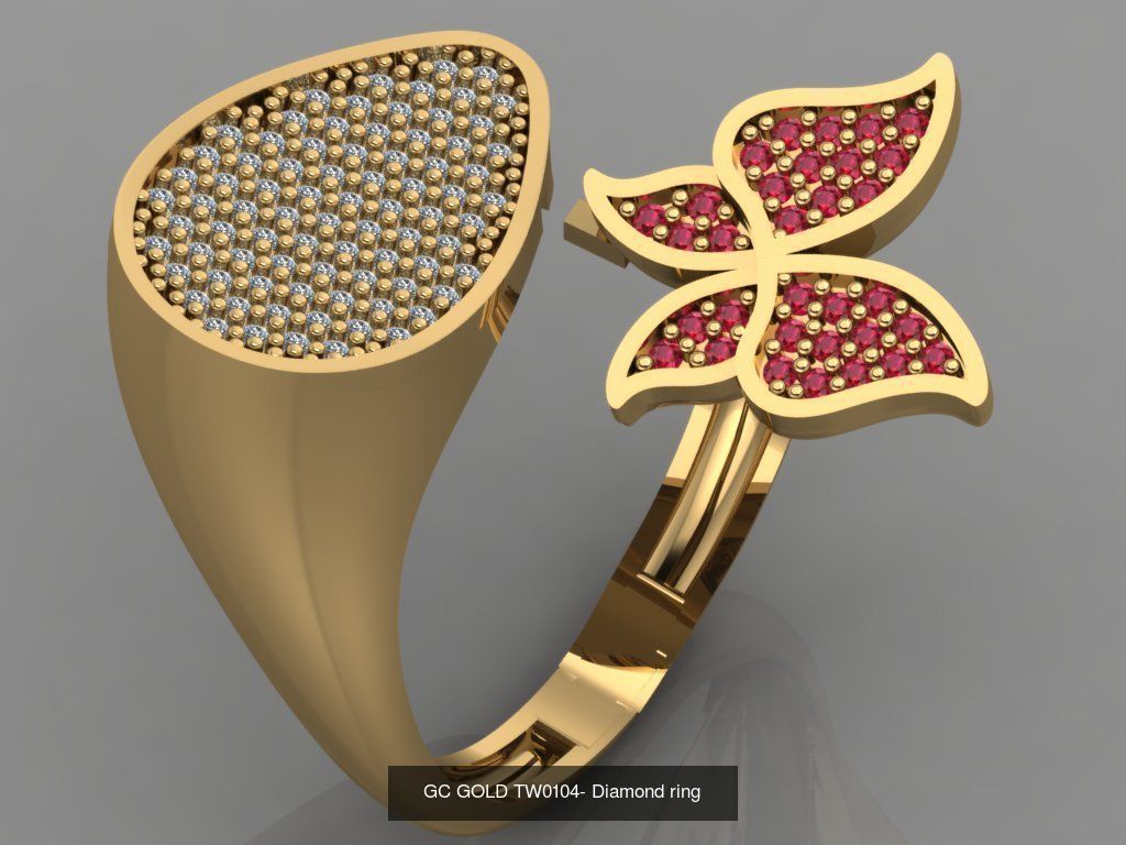 GC GOLD - Diamond gold  3D Model Collection_17