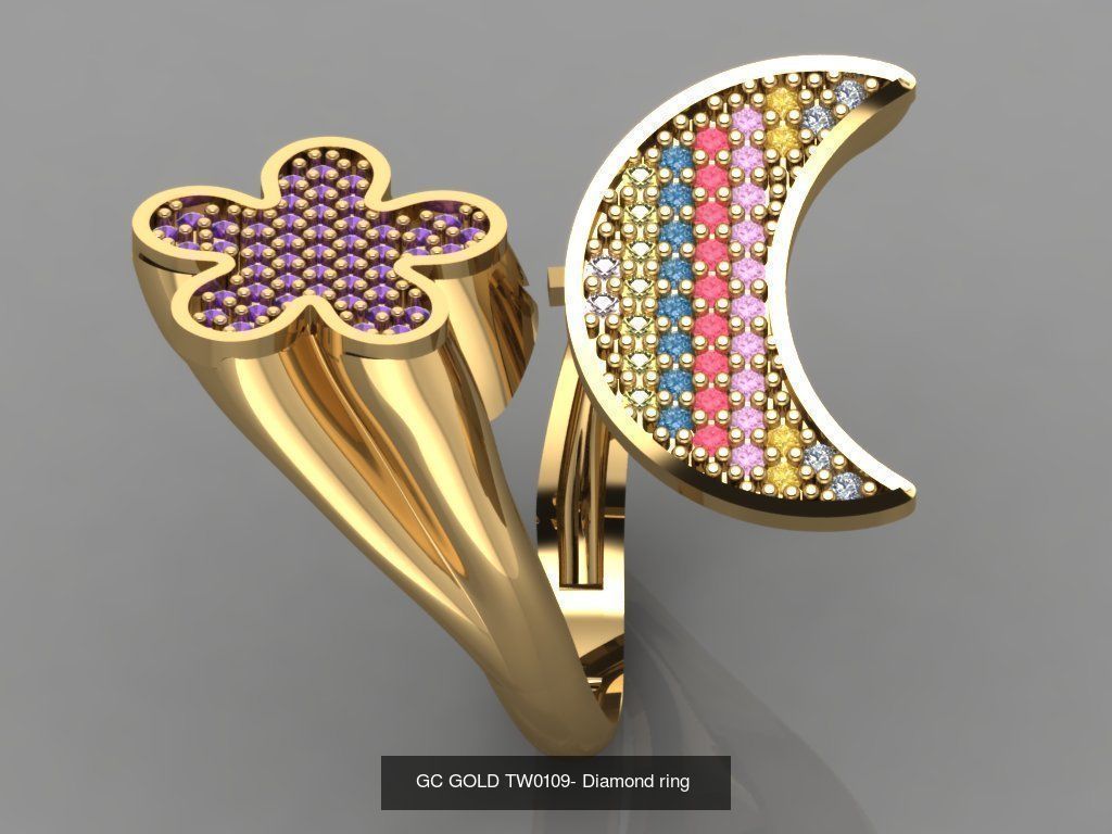 GC GOLD - Diamond gold  3D Model Collection_22