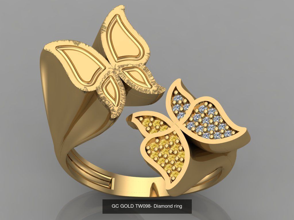 GC GOLD - Diamond gold  3D Model Collection_11