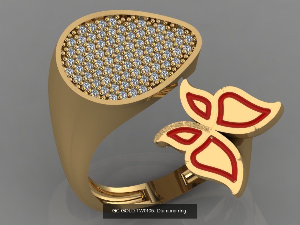GC GOLD - Diamond gold  3D Model Collection_18