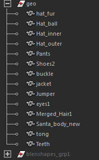 Santa Claus Big Hero with blendshapes 3D model_26