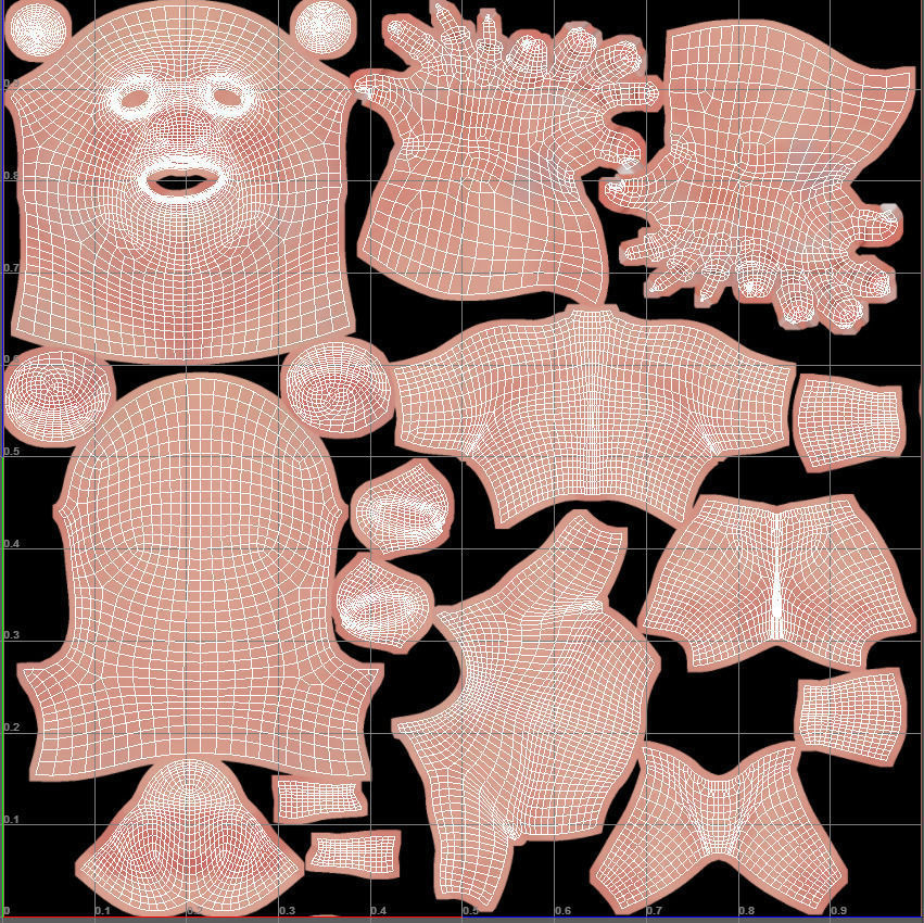 Santa Claus Big Hero with blendshapes 3D model_29
