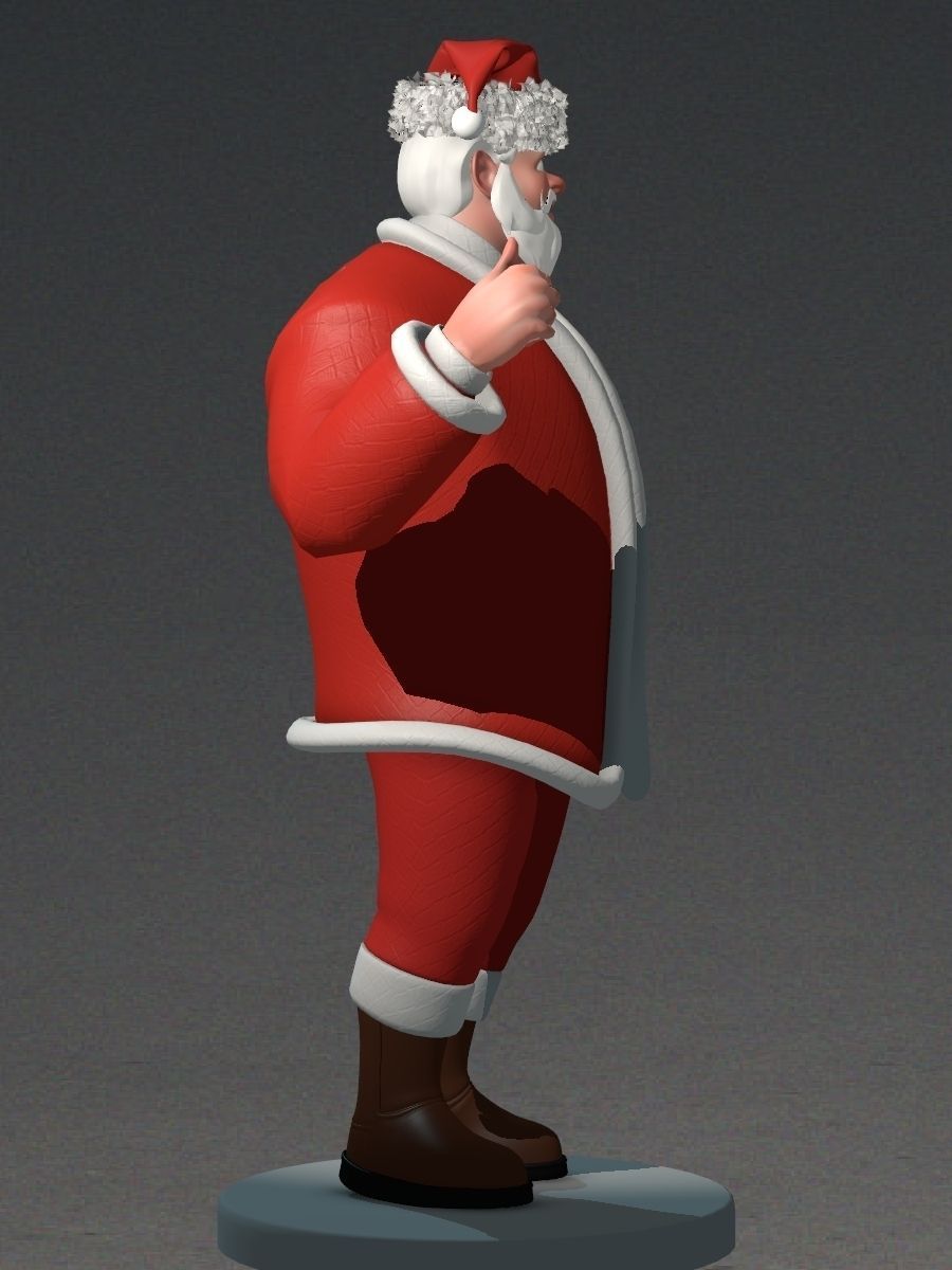Santa Claus Big Hero with blendshapes 3D model_4