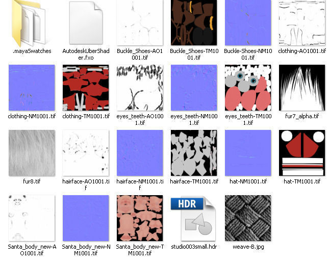 Santa Claus Big Hero with blendshapes 3D model_25