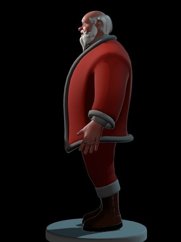 Santa Claus Big Hero with blendshapes 3D model_20