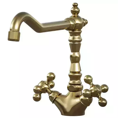 Devit faucet for washbasins Charlestone CN60052219G 3D model