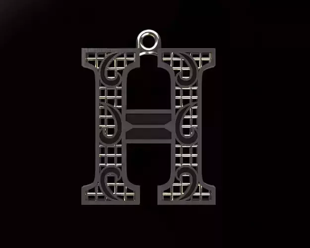 Alphabet Pendant 3D print model