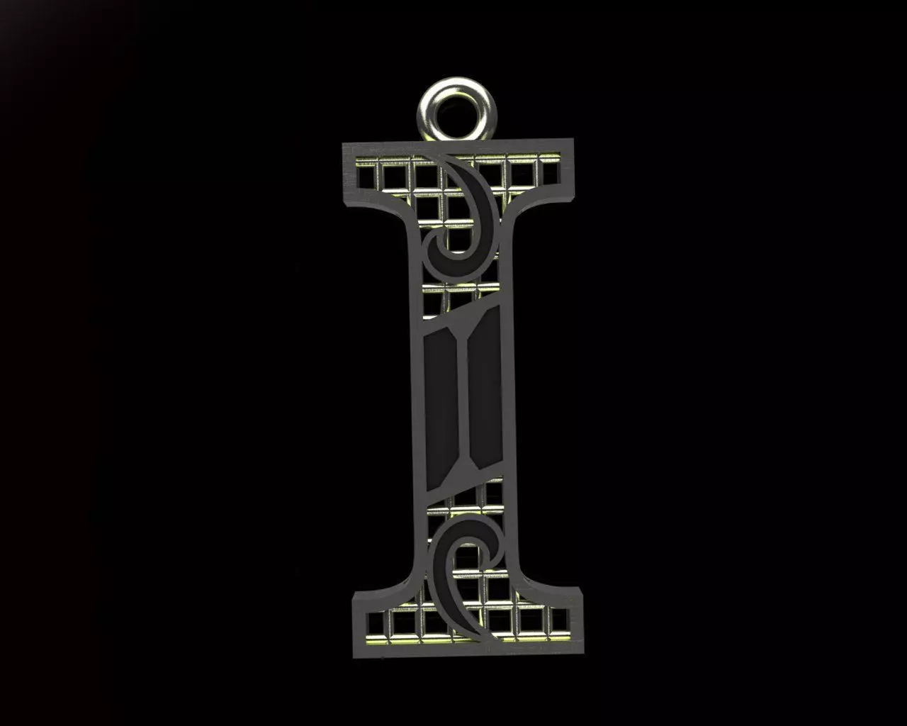Alphabet Pendant 3D print model
