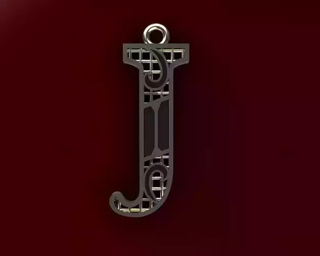 Alphabet Pendant 3D print model