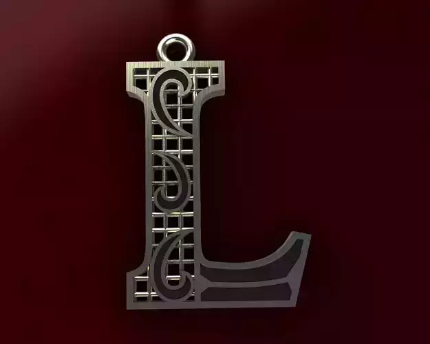 Alphabet Pendant 3D print model