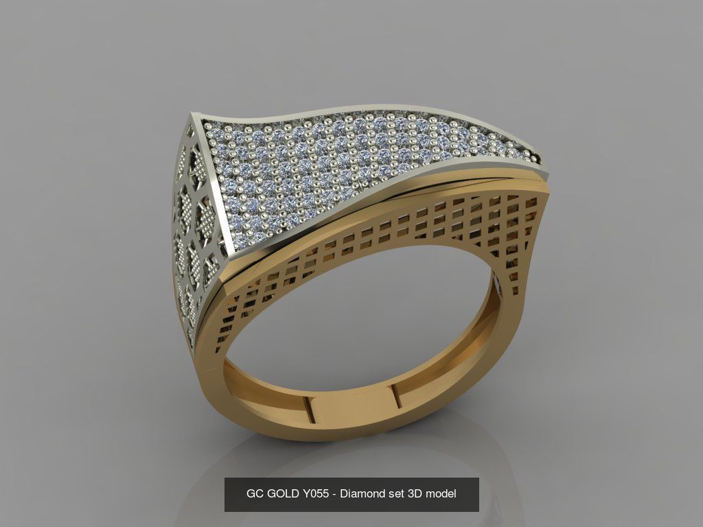 GC GOLD -Diamond gold  3D Model Collection_10