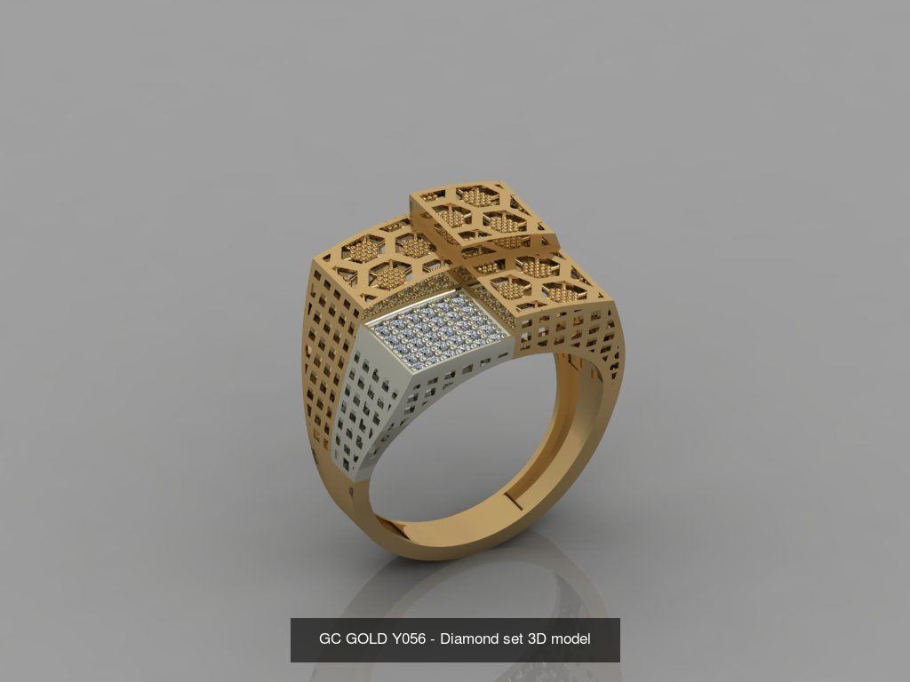 GC GOLD -Diamond gold  3D Model Collection_11
