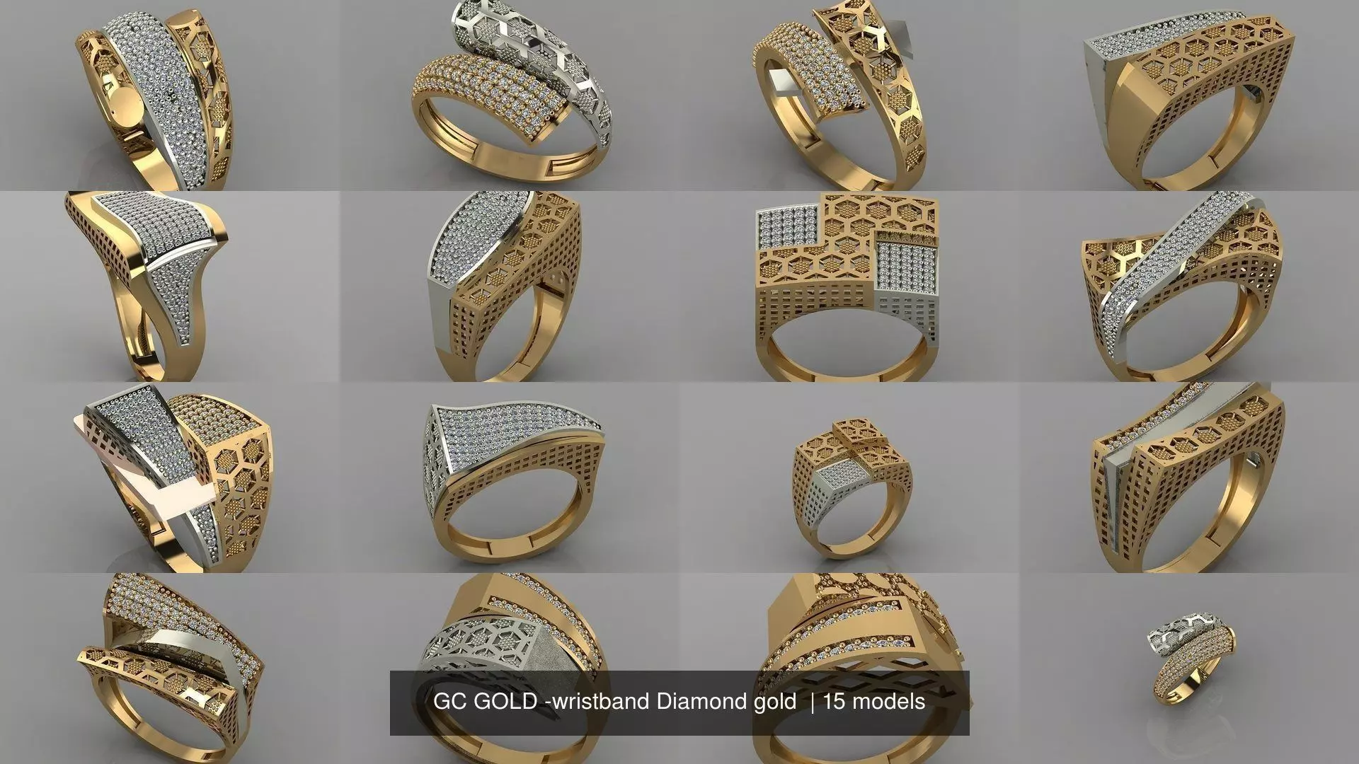 GC GOLD -Diamond gold  3D Model Collection_0