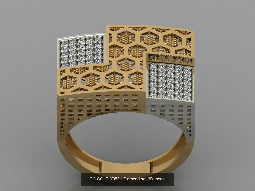 GC GOLD -Diamond gold  3D Model Collection_7