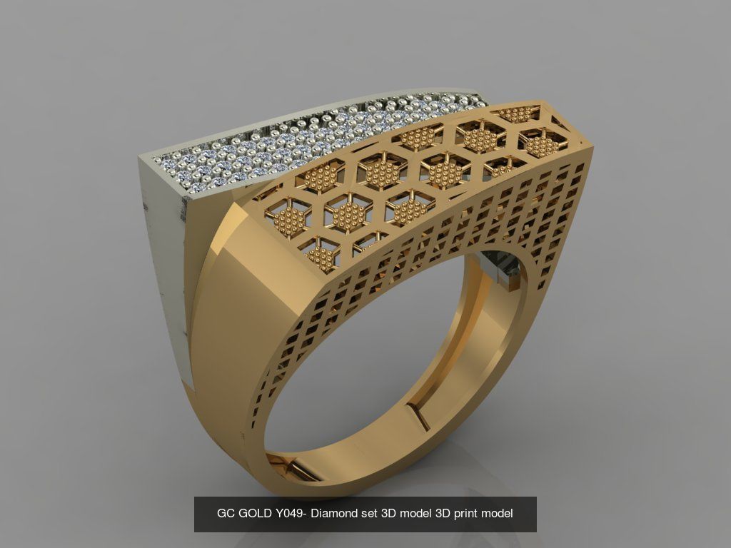 GC GOLD -Diamond gold  3D Model Collection_4