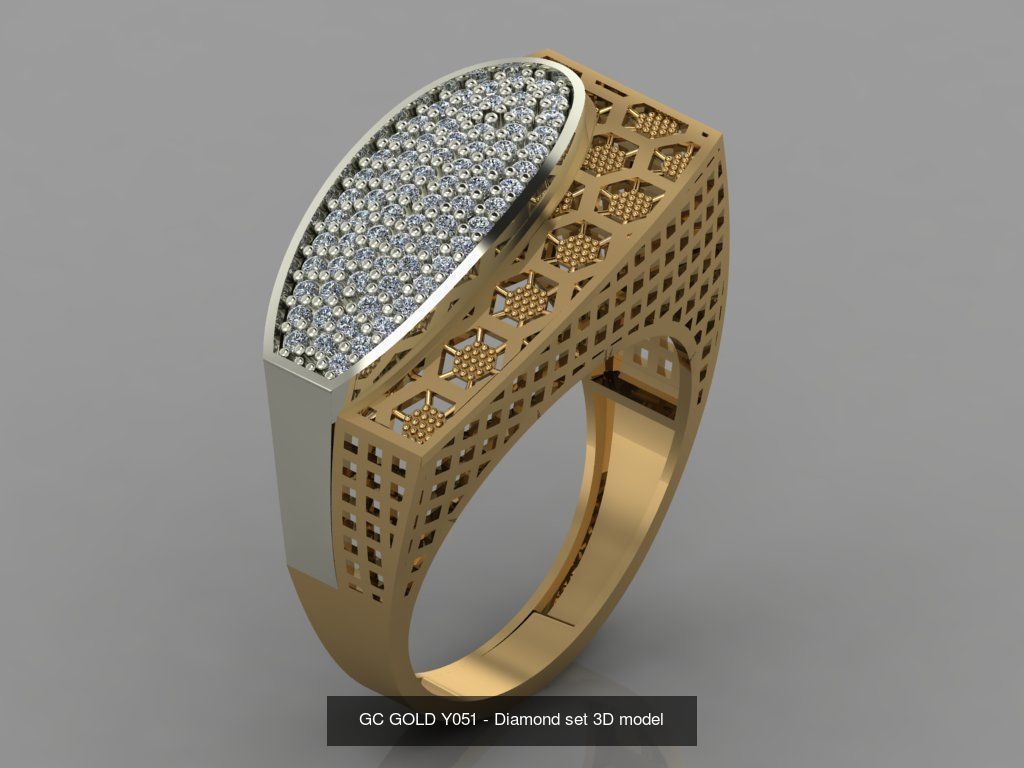 GC GOLD -Diamond gold  3D Model Collection_6