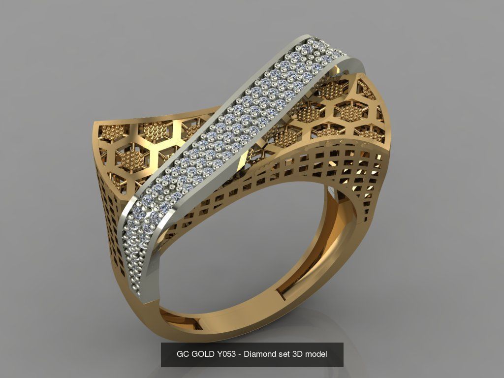 GC GOLD -Diamond gold  3D Model Collection_8