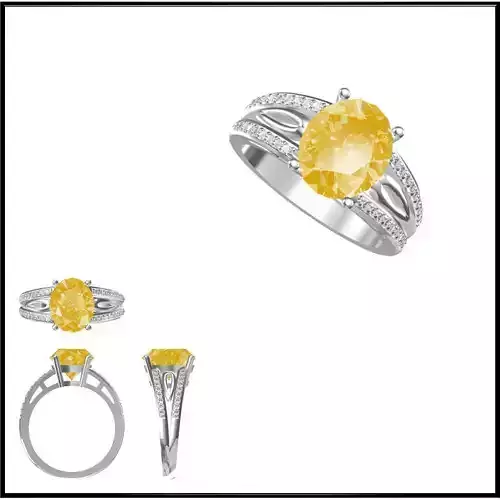 JCD Format Rose gold color stone rings for sale