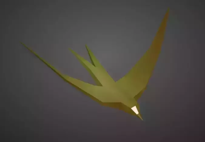 Random simple bird figure
