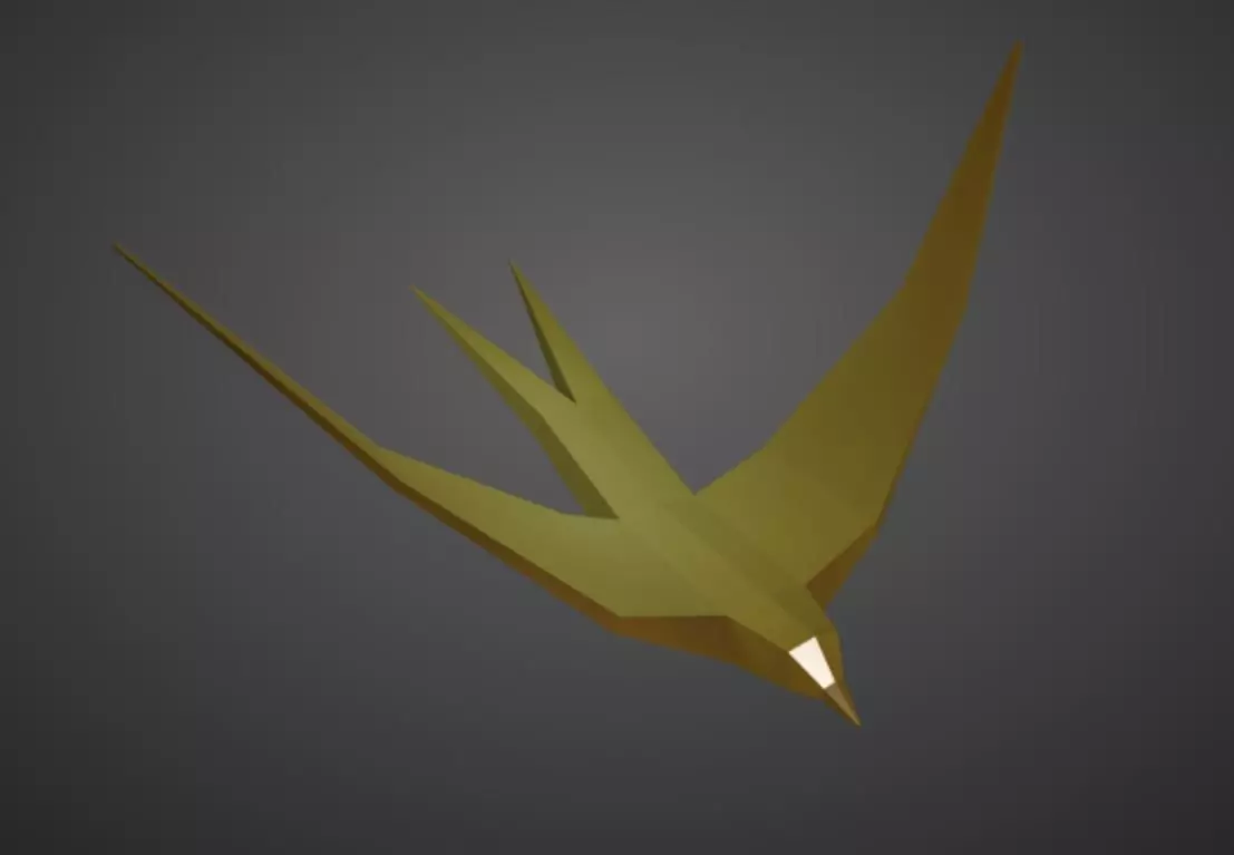 Random simple bird figure Free 3D model