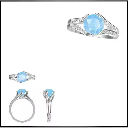 JCD Format Minimalist color stone rings jewelers file set