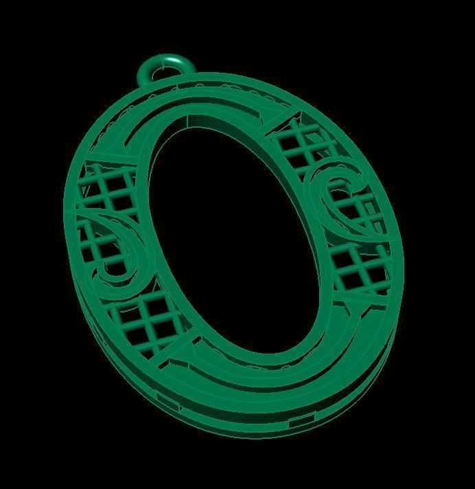 Alphabet Pendant 3D print model_2