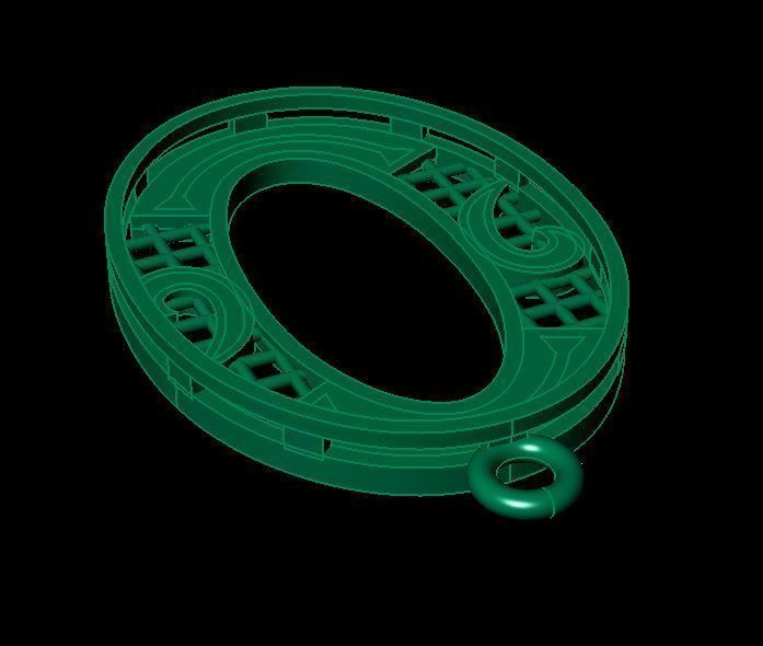 Alphabet Pendant 3D print model_5