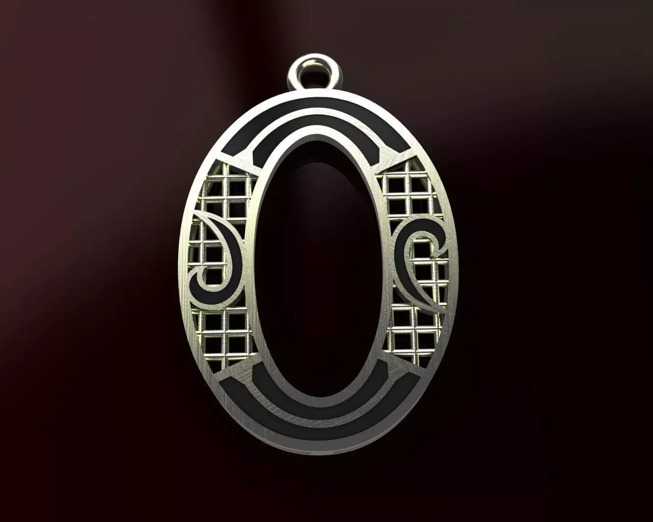 Alphabet Pendant 3D print model_0