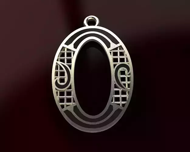 Alphabet Pendant 3D print model