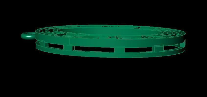 Alphabet Pendant 3D print model_4