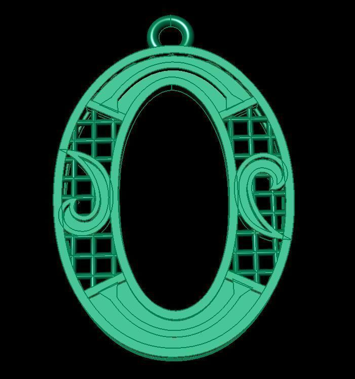 Alphabet Pendant 3D print model_1