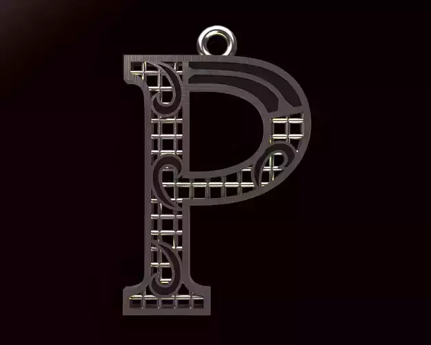 Alphabet Pendant 3D print model