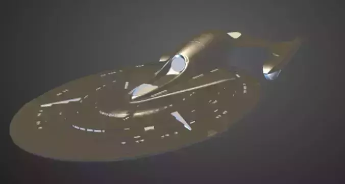 Star Trek Space Ship Free 3D model