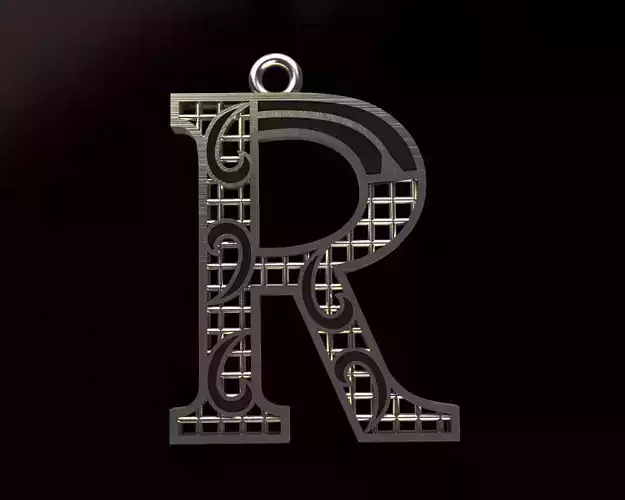 Alphabet Pendant 3D print model