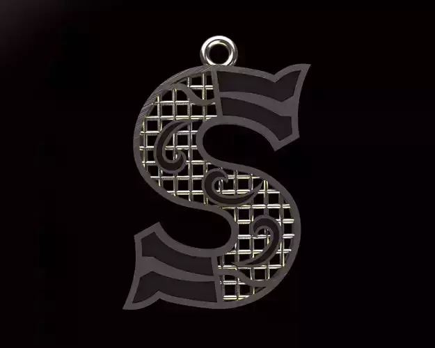 Alphabet Pendant 3D print model