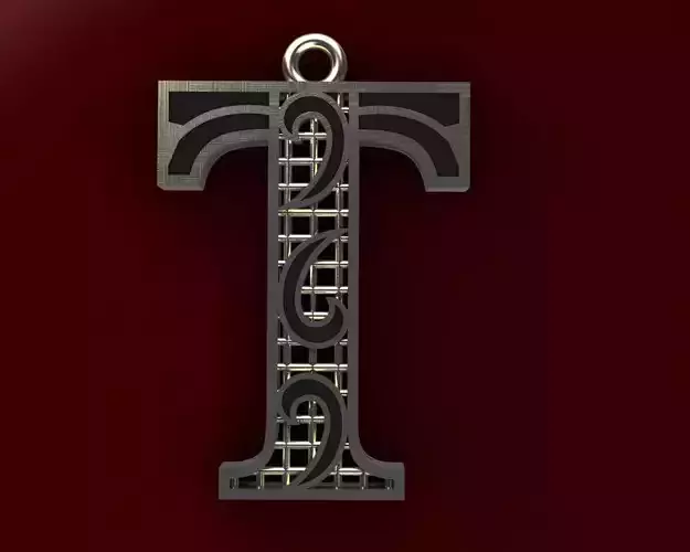 Alphabet Pendant 3D print model
