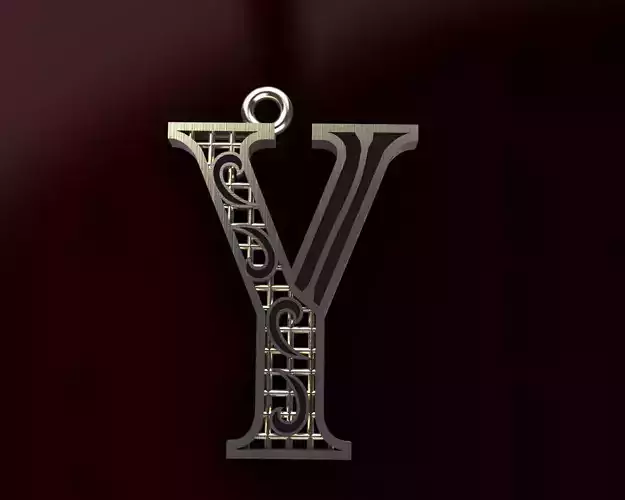 Alphabet Pendant 3D print model