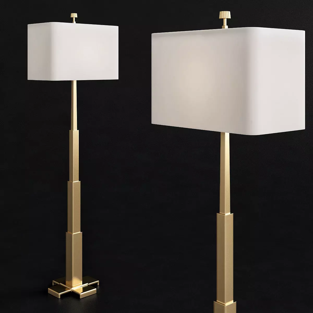 Finley Floor Lamp Arteriors 3D model_0