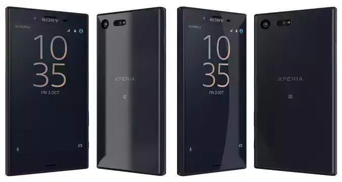 Sony Xperia X Compact Universe black 3D model