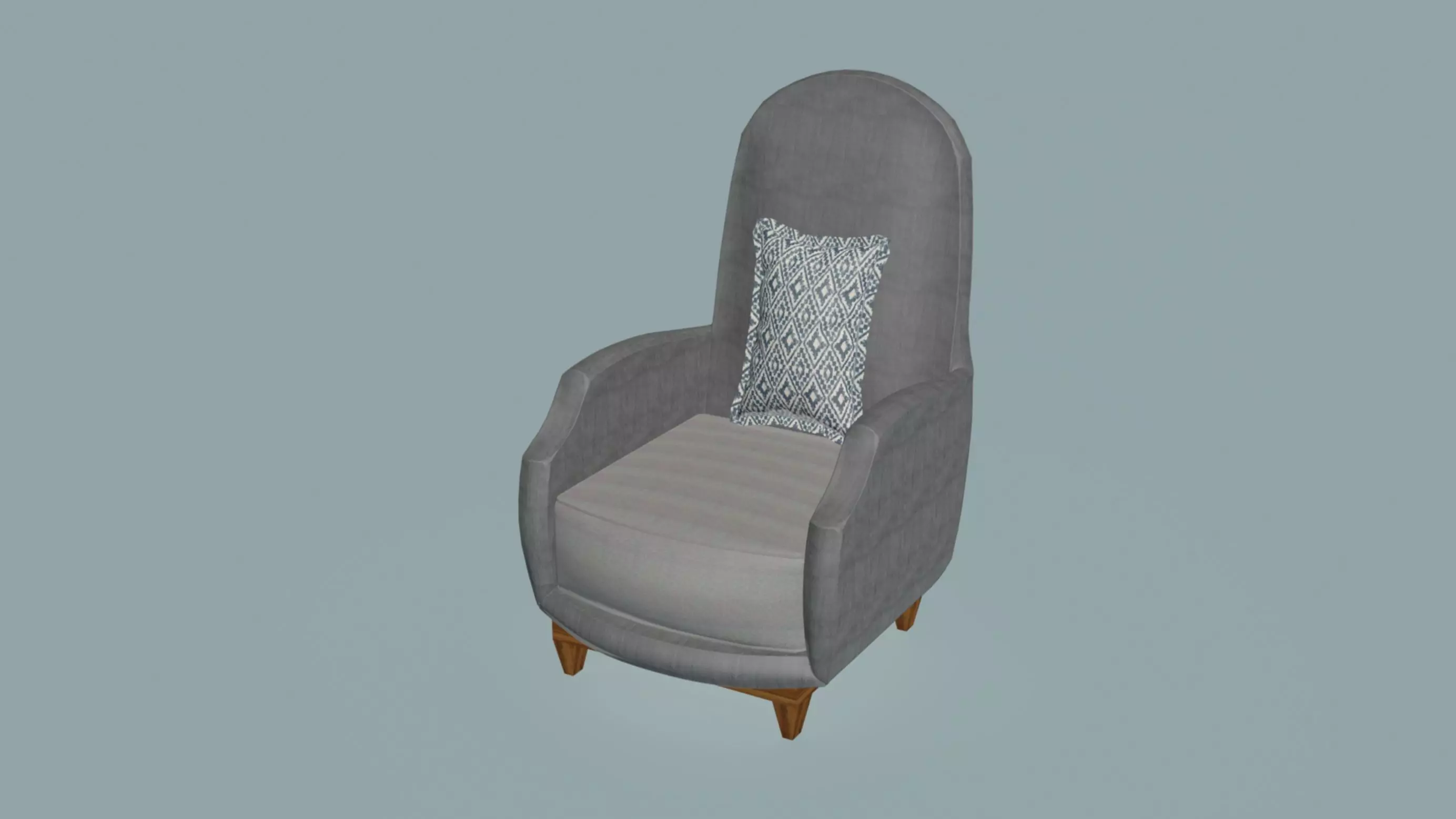 Monroe Club Lounch Chair 3D model