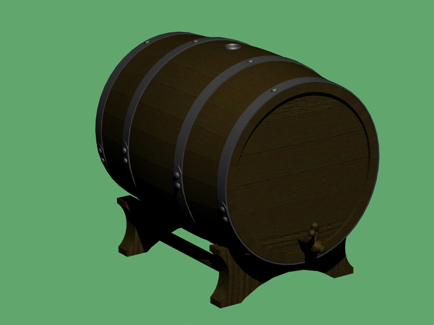 Beer keg 3D model_1