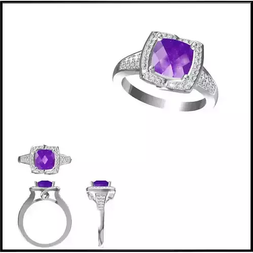 JCD Format Minimalist color stone rings 3design price