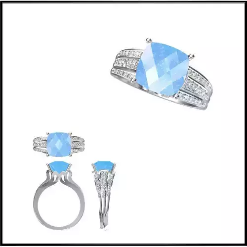 JCD Format Mens color stone rings rhinoceros 3d jewelry design