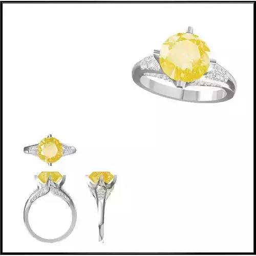 JCD Format Mens color stone rings metal file for jewelry making