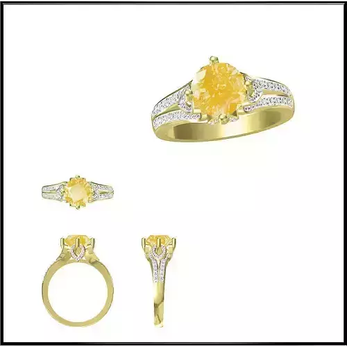 JCD Format Mens color stone rings jewelry cad institute