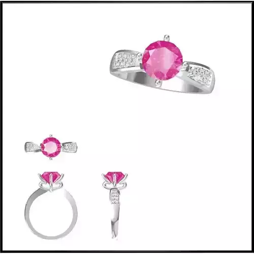 JCD Format Mens color stone rings cad color stone ring design